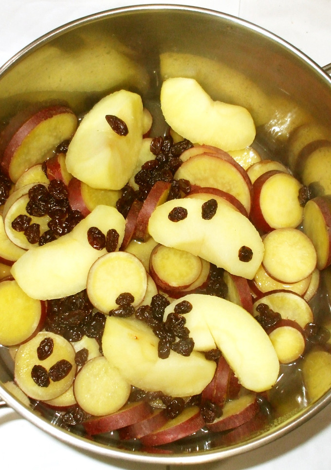 さつま芋レーズン林檎煮♪便秘疲れに簡単-レシピのメイン写真
