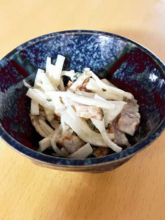 塩揉み大根とひら天、大葉のマヨネーズ和え-レシピのメイン写真