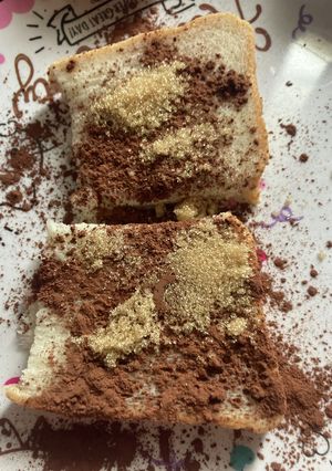 オガタ家 オヤツ ココアトースト-レシピのメイン写真