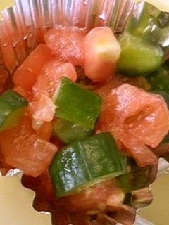【保育園給食】トマトと胡瓜のピクルス風-レシピのメイン写真