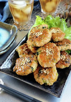クレソン入り豚つくね。-レシピのメイン写真