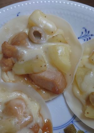 餃子の皮ピザ【てりやきチキン風】-レシピのメイン写真