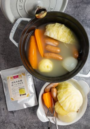 ほなみ赤鶏ボーンブロスで！ポトフ-レシピのメイン写真
