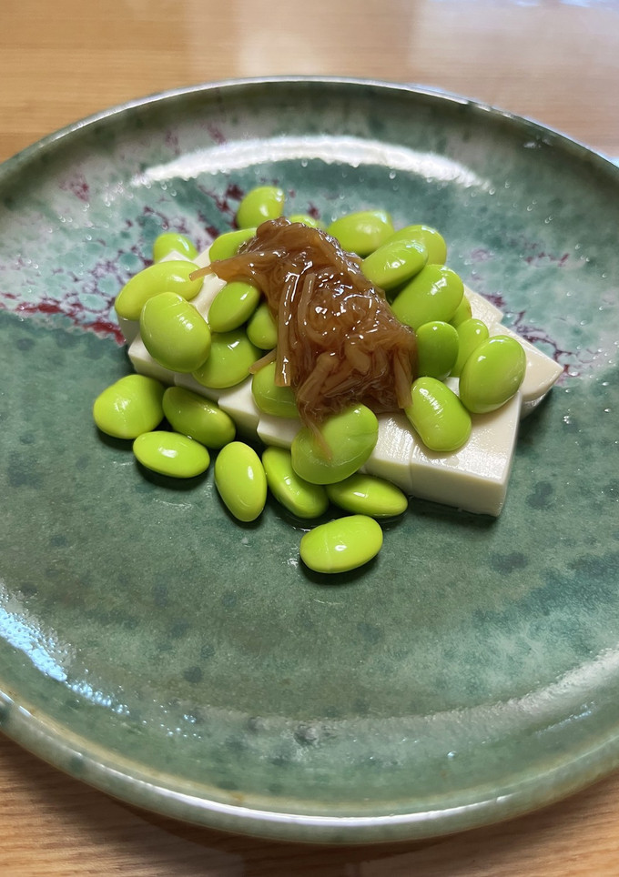 枝豆と豆腐のなめ茸和え　-レシピのメイン写真
