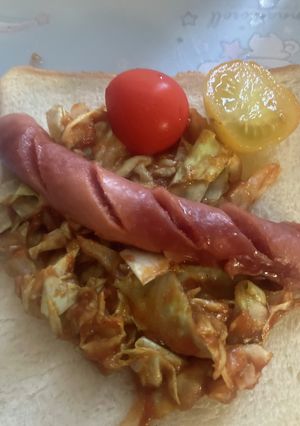オガタ家　夕食　ホットドッグ風味-レシピのメイン写真