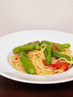 しし唐とフレッシュトマトのペペロンチーノ-レシピのメイン写真