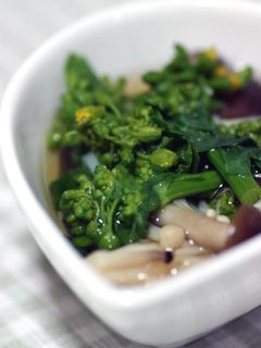 菜の花ときのこの煮びたし-レシピのメイン写真