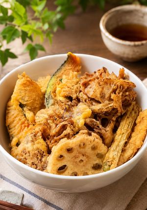 余った天ぷらで♡絶品天丼!簡単甘辛だれ-レシピのメイン写真