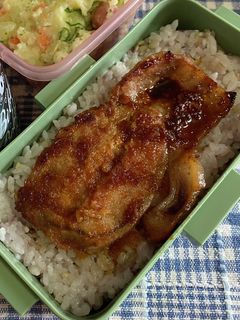 簡単生姜焼き弁当^_^-レシピのメイン写真