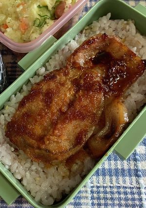 簡単生姜焼き弁当^_^-レシピのメイン写真