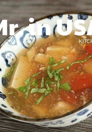 トマトの旨みたっぷり豆腐のスープ-レシピのメイン写真