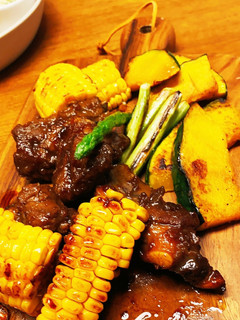 スペアリブ☆漬けて焼くだけ&焼き野菜♪-レシピのメイン写真