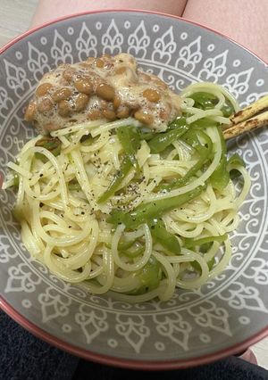 納豆ペペロンチーノ-レシピのメイン写真
