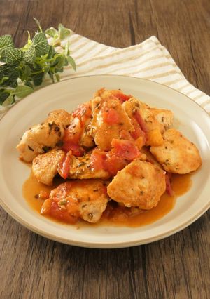 鶏肉とトマトのスパイス炒め-レシピのメイン写真