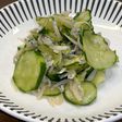 きゅうりとしらすの酢の物
