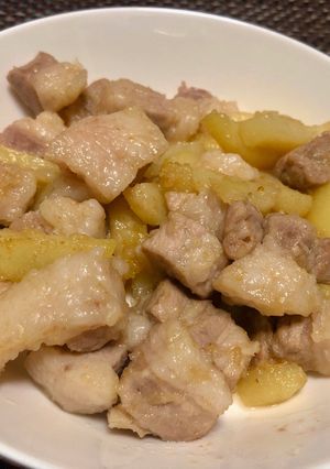 豚バラ肉とじゃがいものペペロン風炒め-レシピのメイン写真