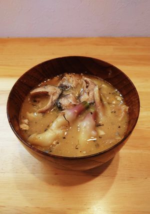葉しょうがとさば缶のかんたん味噌汁-レシピのメイン写真
