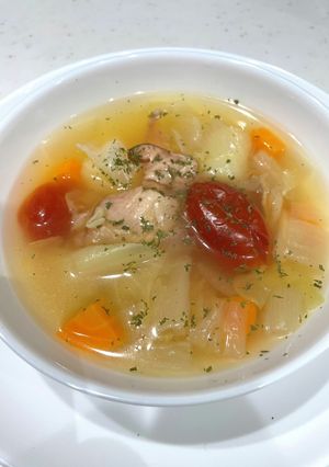 野菜たっぷりヘルシースープ-レシピのメイン写真