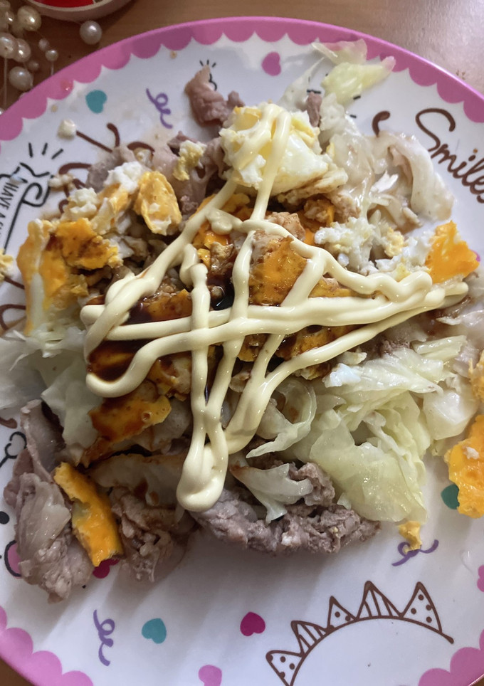 オガタ家　夕食　豚平焼き風味-レシピのメイン写真