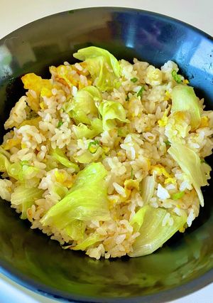 レタス消費☆玉子と葱のレタスたっぷり炒飯-レシピのメイン写真