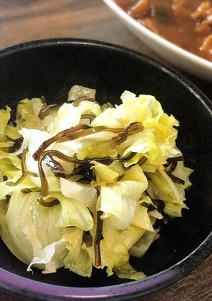 箸休めに！簡単！レタスの塩昆布和え♡-レシピのメイン写真