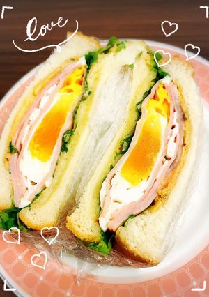 簡単ホットサンド　断面萌え-レシピのメイン写真