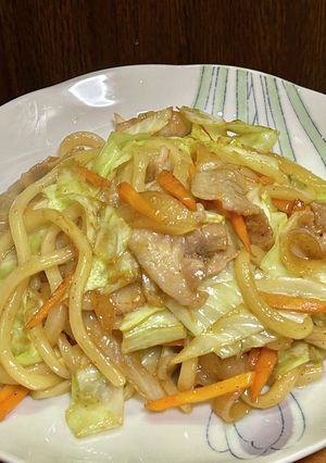 焼き肉のタレで焼きうどん-レシピのメイン写真