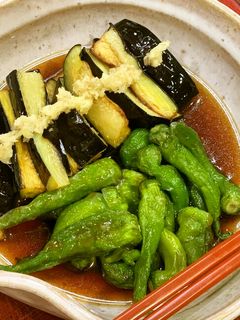 めんつゆで作れば簡単♪夏野菜の揚げ浸し-レシピのメイン写真