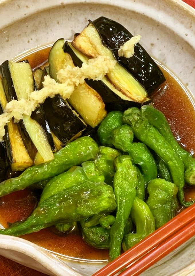 めんつゆで作れば簡単♪夏野菜の揚げ浸し-レシピのメイン写真