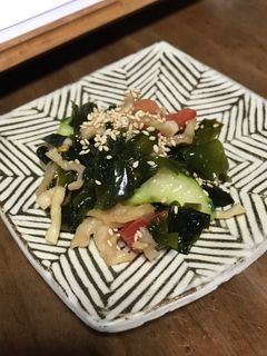 わかめと夏野菜和え物(切り干し大根も)-レシピのメイン写真