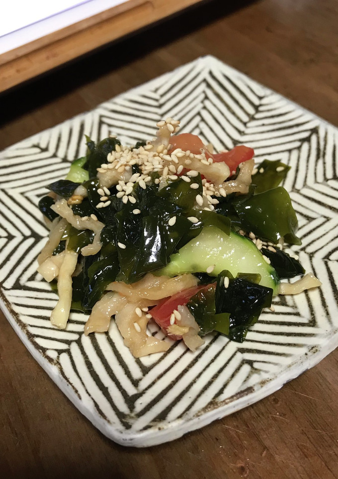 わかめと夏野菜和え物（切り干し大根も）-レシピのメイン写真
