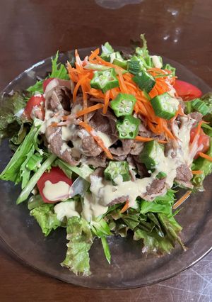 レンチンで牛肉サラダ！-レシピのメイン写真