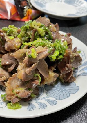 癖になる✩.*˚砂肝のねぎ塩炒め-レシピのメイン写真