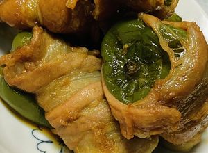 ピーマン丸ごと肉巻き煮　＃ピーマン料理-レシピのメイン写真