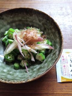 減塩 おくらのみょうがのせ-レシピのメイン写真