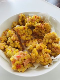 とうきびとカニカマのかき揚げ-レシピのメイン写真