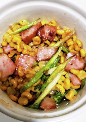 アスパラとコーンバターを焦がし醤油で♡-レシピのメイン写真