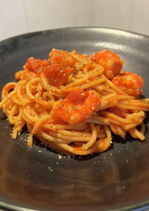 【約20分】エビ・トマトソースパスタ-レシピのメイン写真