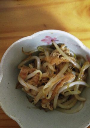 簡単!もやしと、油揚げの中華風ソテー-レシピのメイン写真