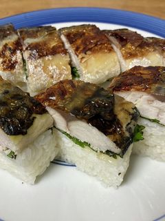 塩鯖で作る焼き鯖寿司-レシピのメイン写真