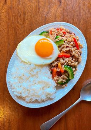 バジルは使わない ゴーヤのガパオ風-レシピのメイン写真