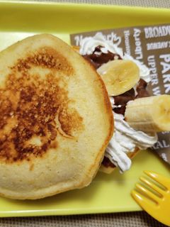 ホットケーキミックスでチョコバナナどら焼-レシピのメイン写真