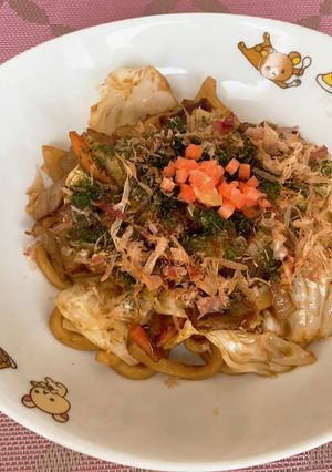 我が家のソース焼きうどん-レシピのメイン写真