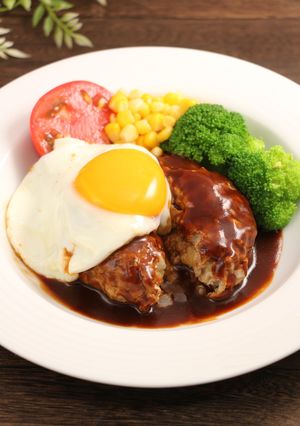 簡単!オーブンチーズハンバーグ-レシピのメイン写真