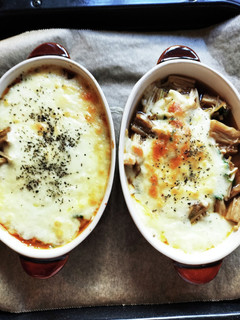 簡単えのきと豆苗のモッツァレラグリル焼き-レシピのメイン写真