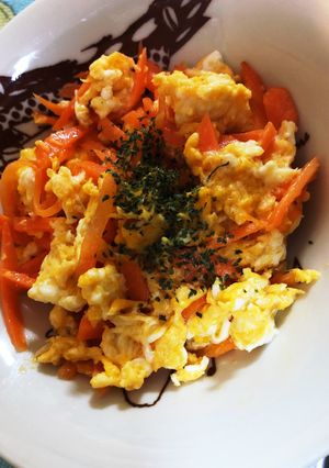 にんじんと卵のバター炒め-レシピのメイン写真