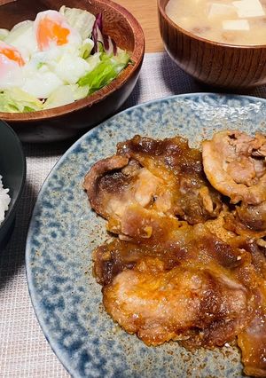 味噌が決め手！豚肉の生姜焼き-レシピのメイン写真