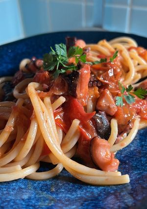 タコのパスタ-レシピのメイン写真