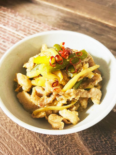 蒜苔肉絲★にんにくの芽と豚肉の細切り炒め-レシピのメイン写真