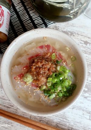 大豆の肉味噌×鯛の冷やし茶漬け-レシピのメイン写真